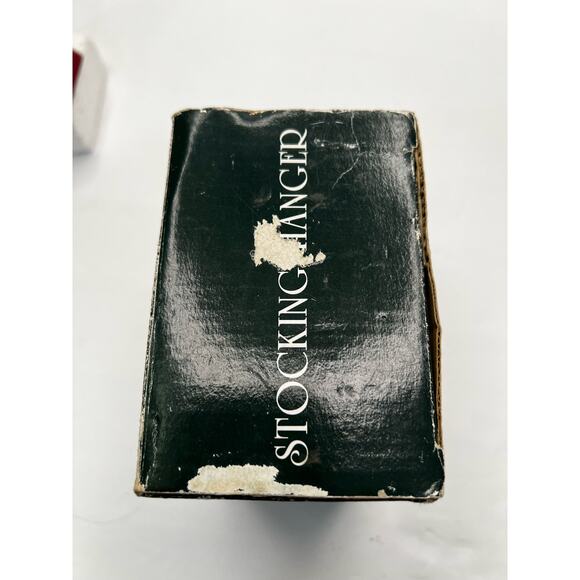 Stocking hanger, Cedar Creek Christmas Collection Vintage Small dot missing red - Picture 5 of 11